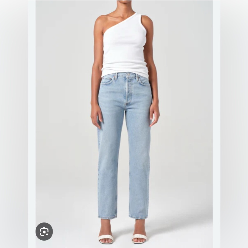 Agolde 90'S PINCH WAIST HIGH RISE STRAIGHT in Force $238 sz 29